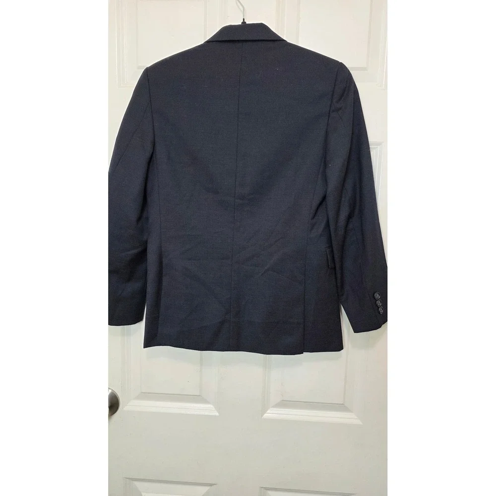 Joseph Abboud Blazer‎ Boys 12R Navy Blue 100% Wool 2-Button Suit Jacket Formal